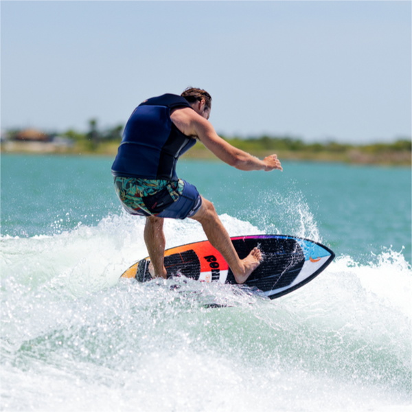 2025 Ronix Skimmer Wakesurf Board R25-WS-SC-S - Skyscape Blue /... Red